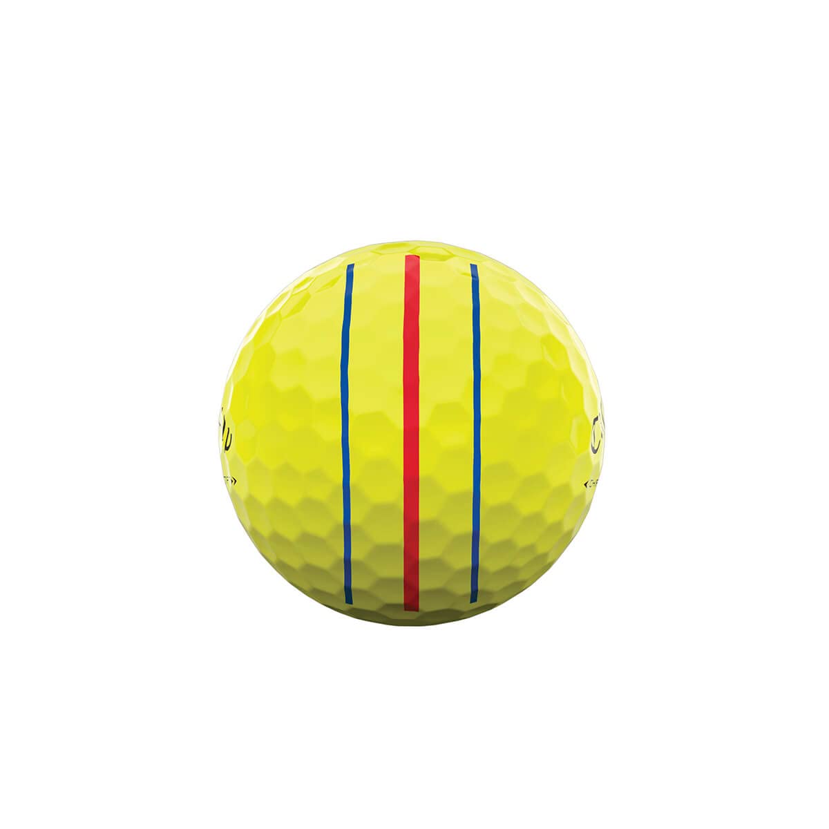 Callaway Chrome Soft Triple Track Yellow greenside control enhances scoring round.