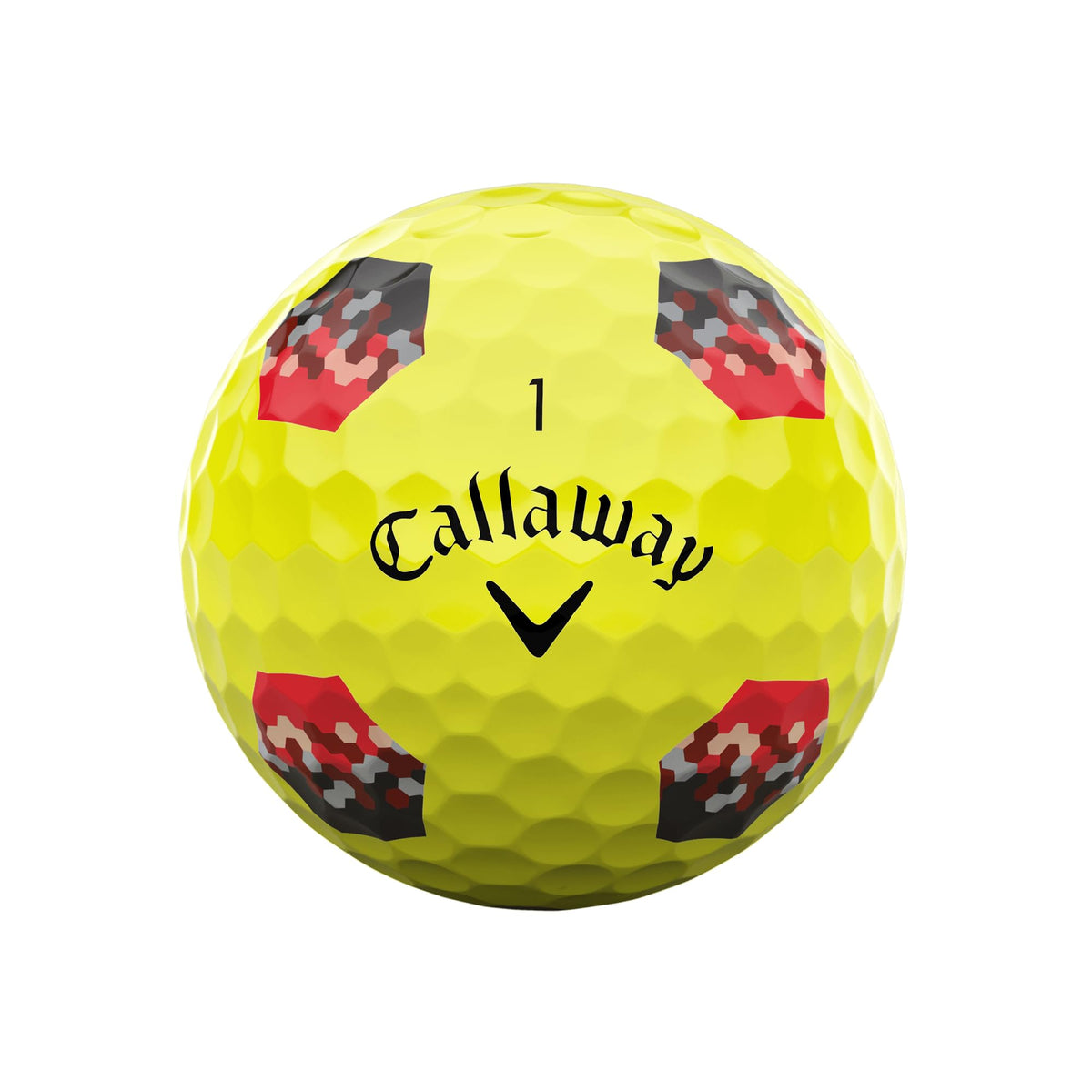 Callaway Chrome Soft True Track Yellow ball on greens demonstrates control.