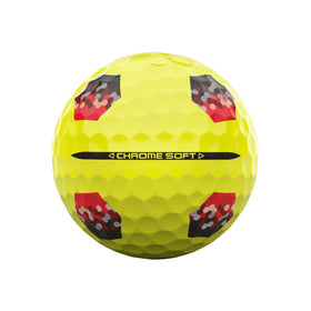 Callaway Chrome Soft True Track Yellow TruTrack alignment aid for precise lining.