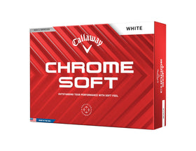 Callaway Chrome Soft ball close-up core detail delivering a soft feel and reliable performance.