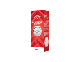 Callaway Chrome Soft ball greenside control during approach for precise chipping.