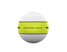 Callaway Chrome Tour 2026 ball with aerodynamic package for stable flight