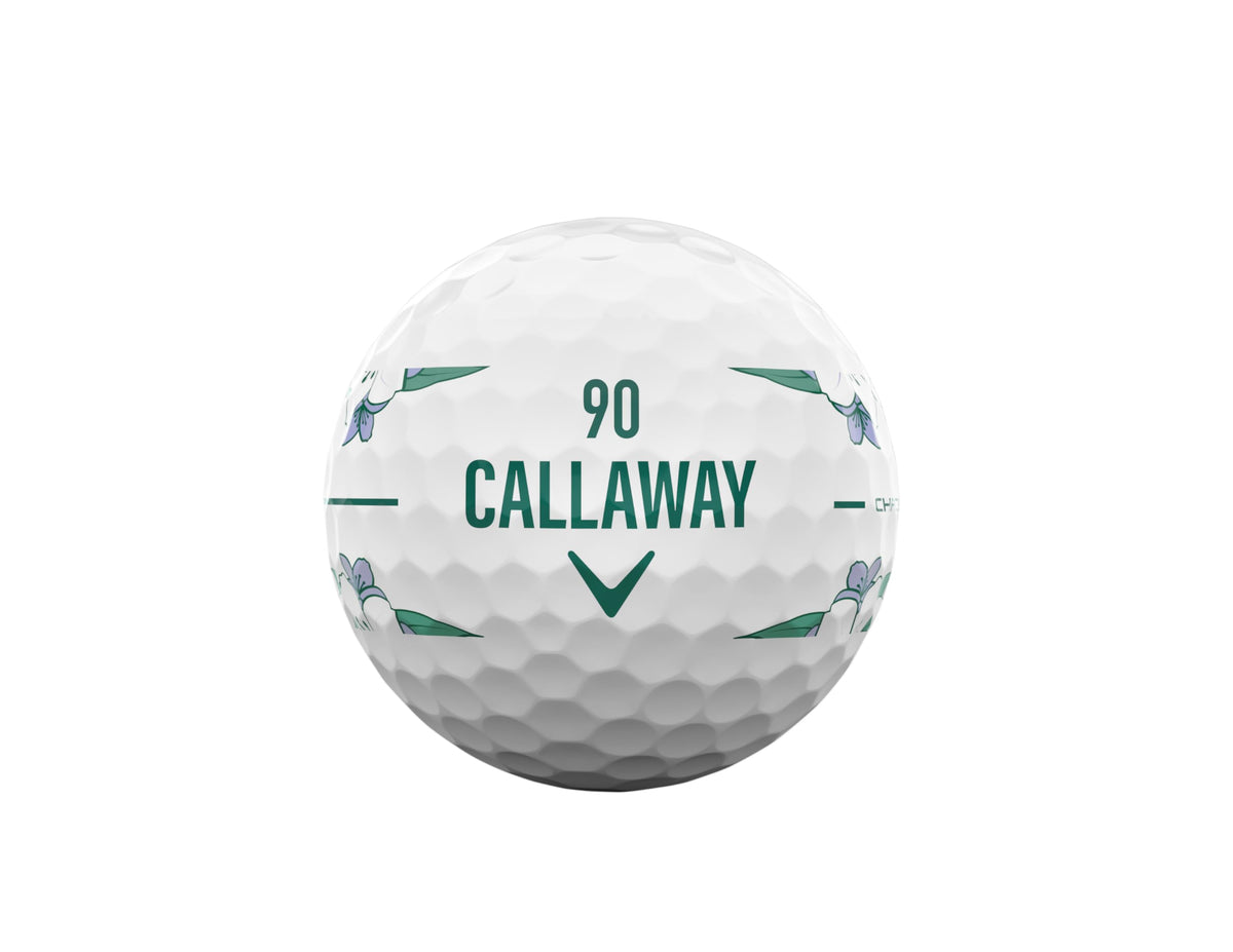 Aerodynamic package on Chrome Tour 2026 ball emphasizes distance consistency