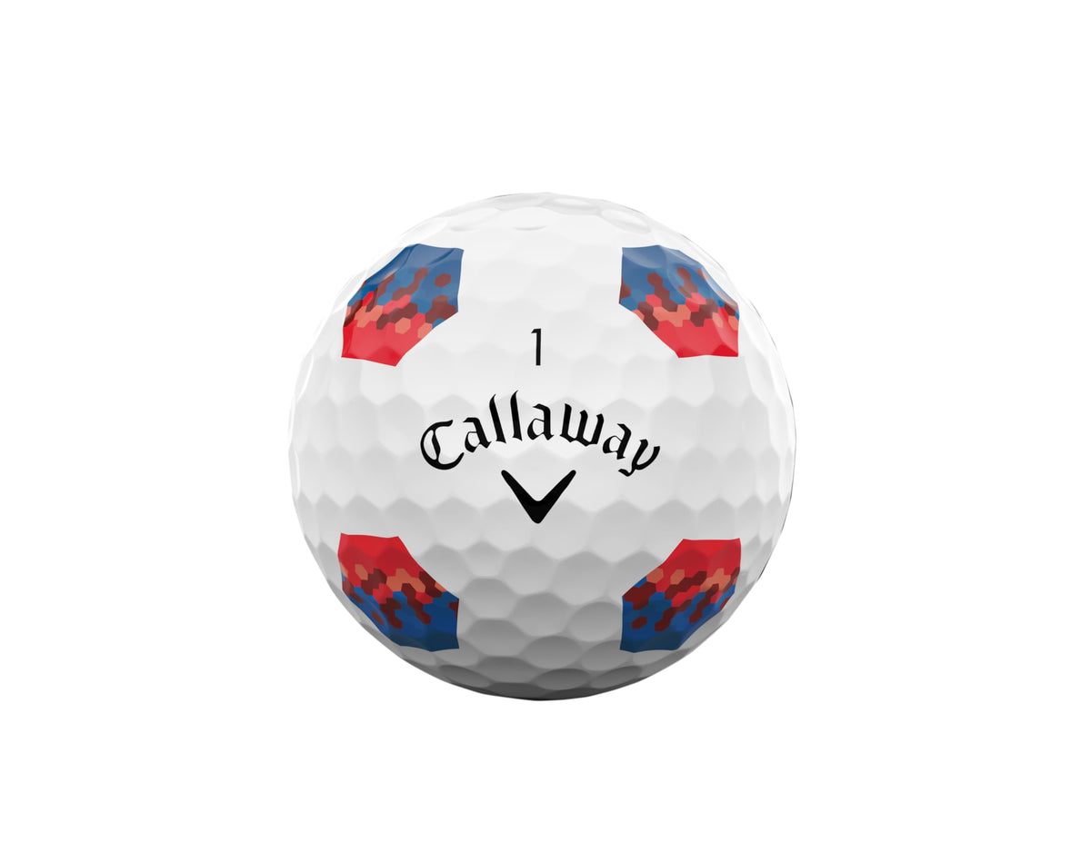 Callaway Chrome Tour 2026 ball core view detailing Tour Fast Mantle for added ball speed