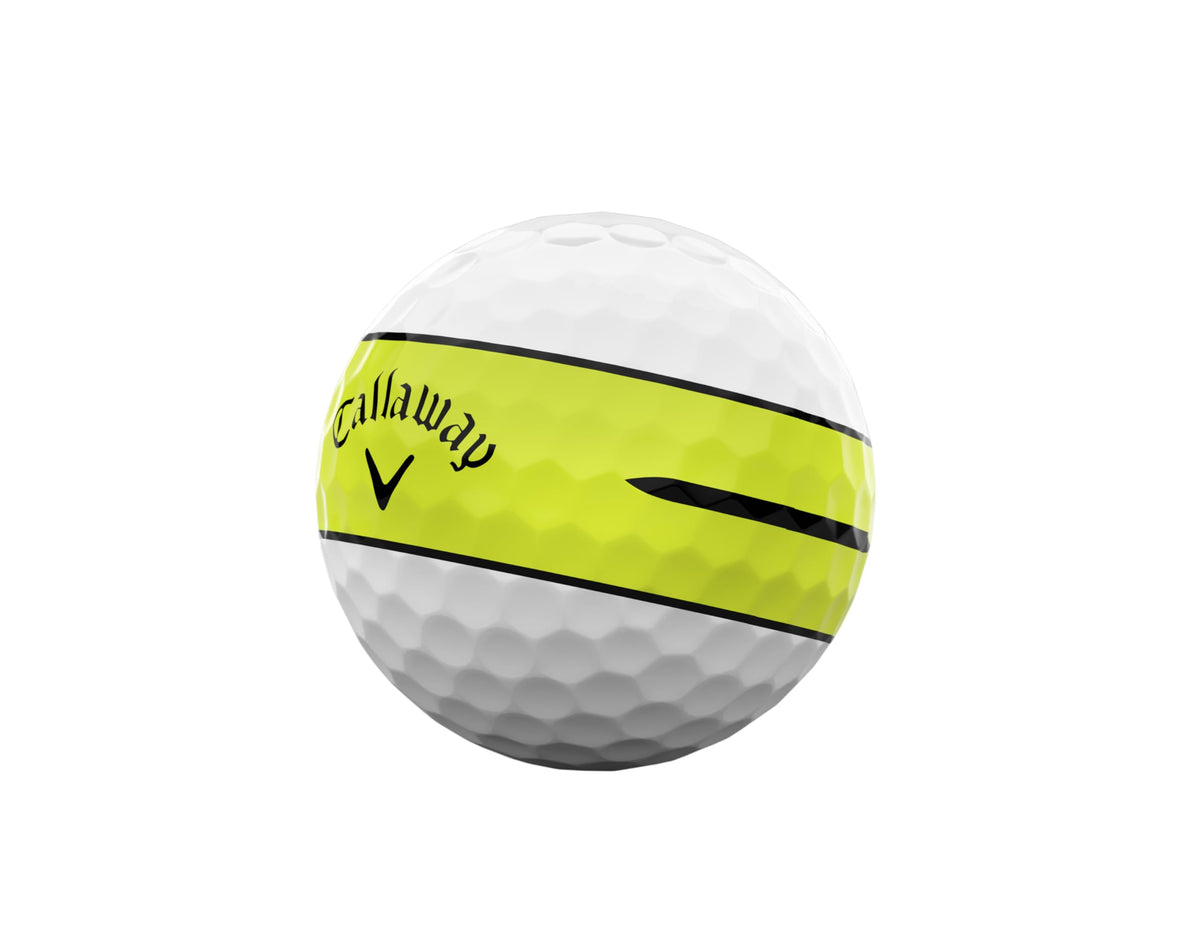 Callaway Chrome Tour 2026 in-flight view showing optimized speed and trajectory