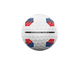 Callaway Chrome Tour 2026 ball in-flight illustrating stable trajectory and bright visibility