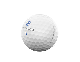 Callaway Chrome Tour 2026 ball in flight demonstrates stable trajectory and long-distance potential.