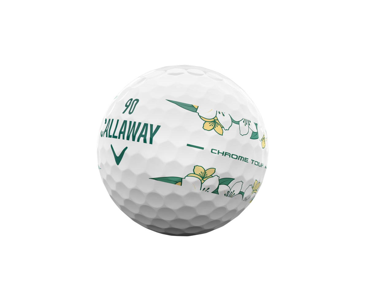 Callaway Chrome Tour 2026 ball in hand for compact, precise shots