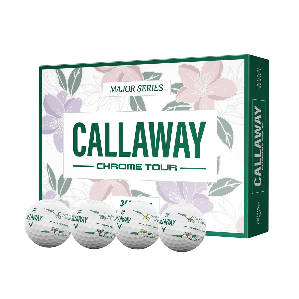 Callaway Chrome Tour 2026 ball pack shot highlights tour performance potential