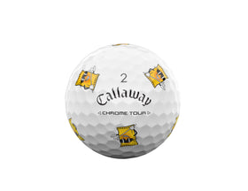 Callaway Chrome Tour balls seamless aero design for stable flight in varying conditions.