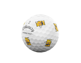 Callaway Chrome Tour balls high-performance cover enables aggressive shots with feel.