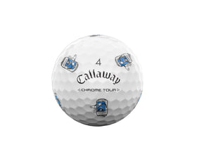 Callaway Chrome Tour ball texture and Truvis contrast for better visibility.