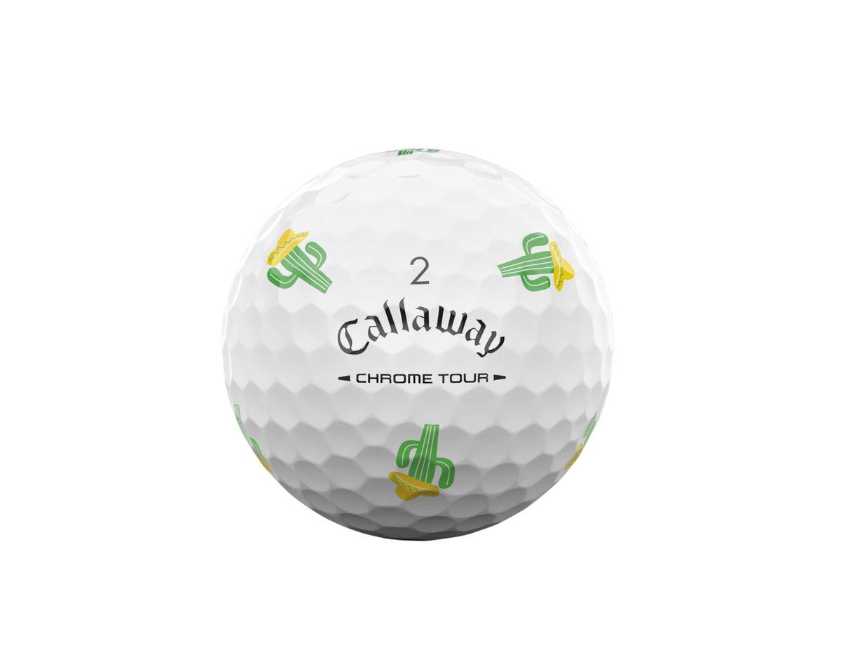 Callaway Chrome Tour Cinco de Mayo ball in hand demonstrating comfortable feel.