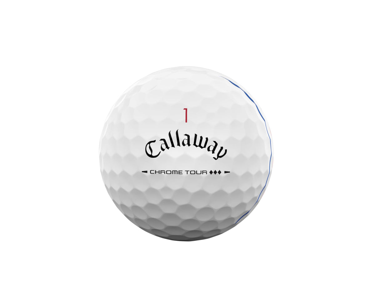 Callaway Chrome Tour Triple Diamond 26 top view highlights compact form