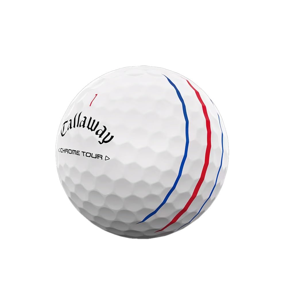 Callaway Chrome Tour Triple Track balls pack of 3 for consistent tee shots.