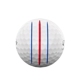 Callaway Chrome Tour Triple Track seamless Tour Aero pattern on the ball.