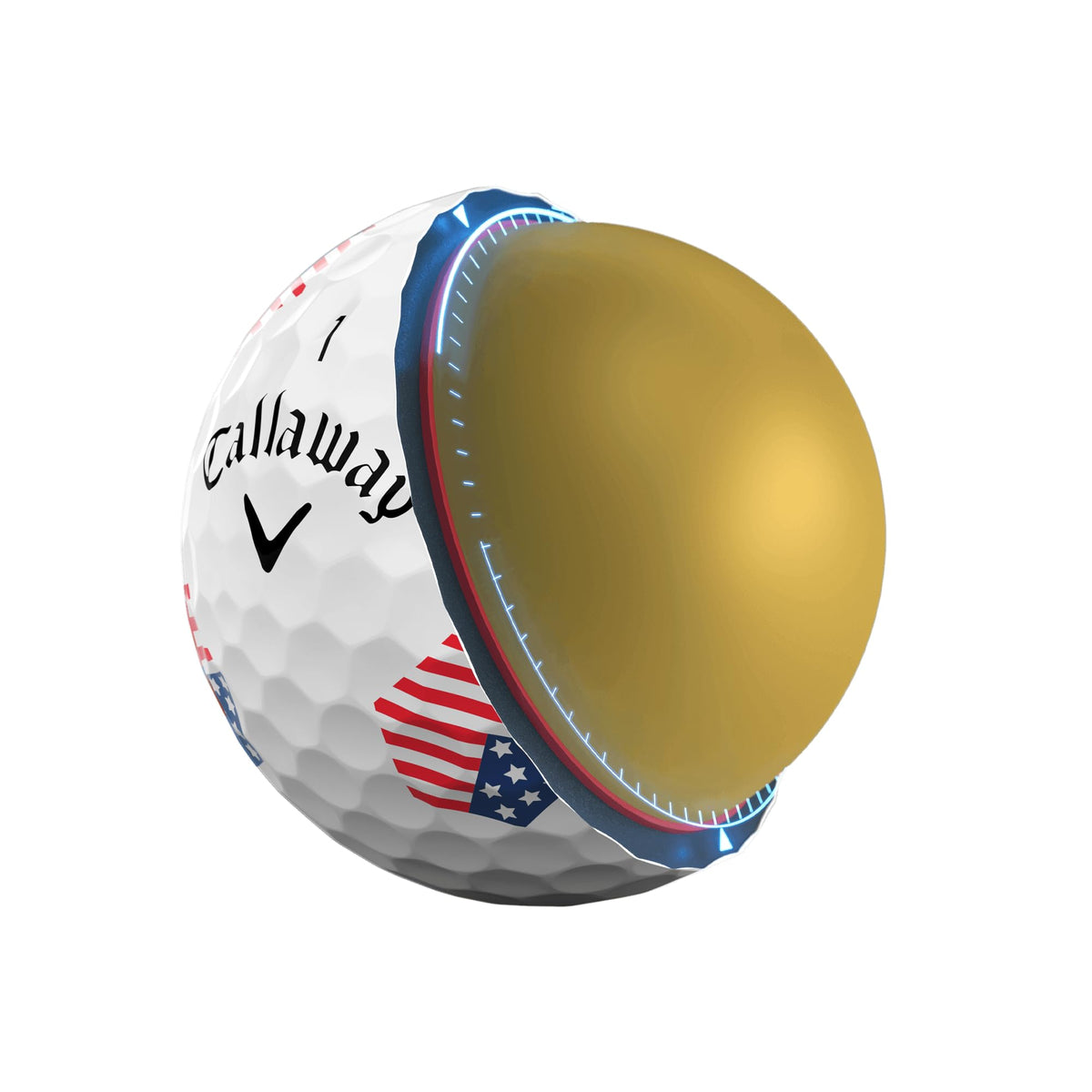 Callaway Chrome Tour TruTrack label highlights alignment and contrast cues