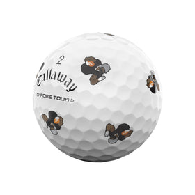 Callaway Chrome Tour urethane soft cover emphasizing spin control and feel.