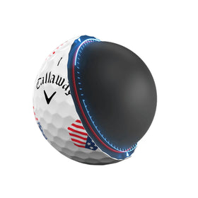 Callaway Chrome Tour X greenside control with soft cover and responsive feel.