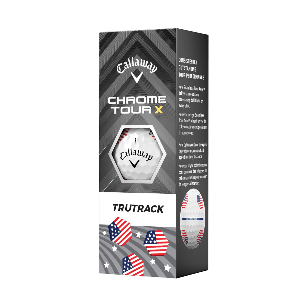 Callaway Chrome Tour X packaging image highlights premium branding and easy selection.