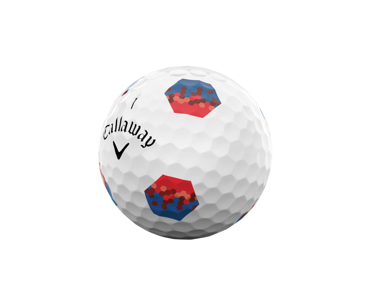 Callaway Chrome Tour X hyper-fast soft core boosts ball speed on long shots.