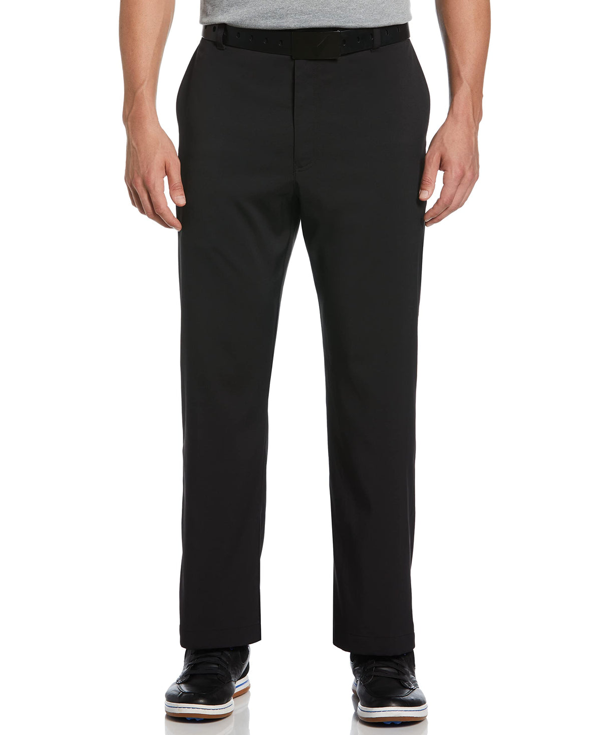 Callaway Classic Pants Caviar front view with pockets and flexible waistband for on-course storage