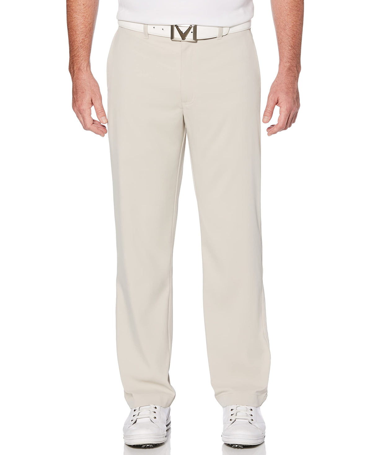 Callaway Classic Pants Silver Lining front view showing breathable fabric and comfortable fit.