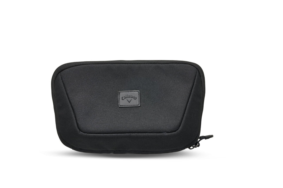 Callaway Clubhouse Travel Kit black front view, organized travel essentials.