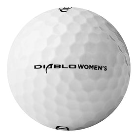 Callaway Diablo women's golf balls in hand demonstrating feel and distance off short irons.
