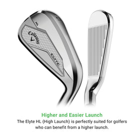 Callaway Elyte High Launch 6-iron AI10x-face improves precision across the face.