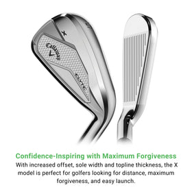 Offset and topline on Elyte X for improved setup confidence and easy launch
