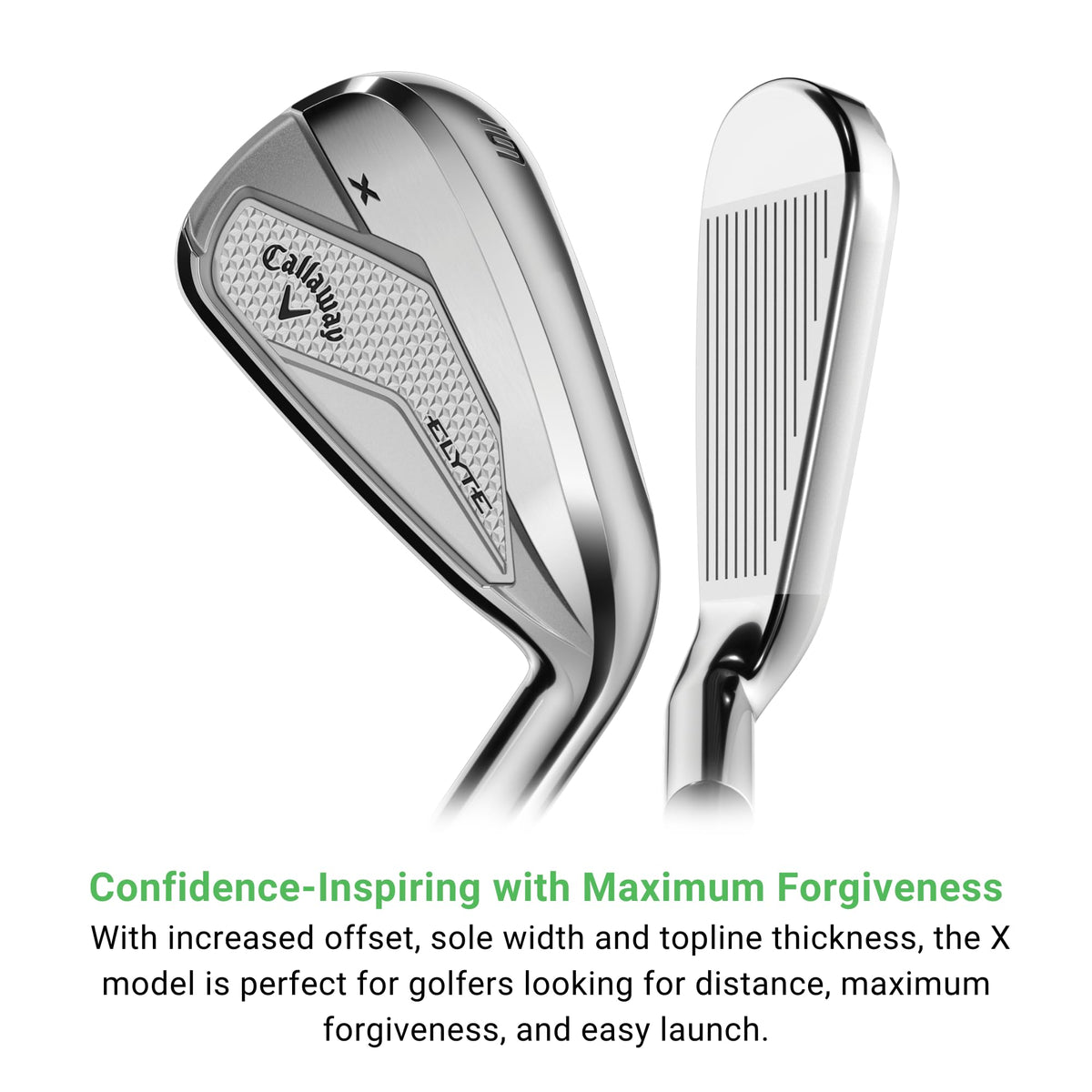 Callaway Elyte X Sand Wedge standard length for comfortable setup.