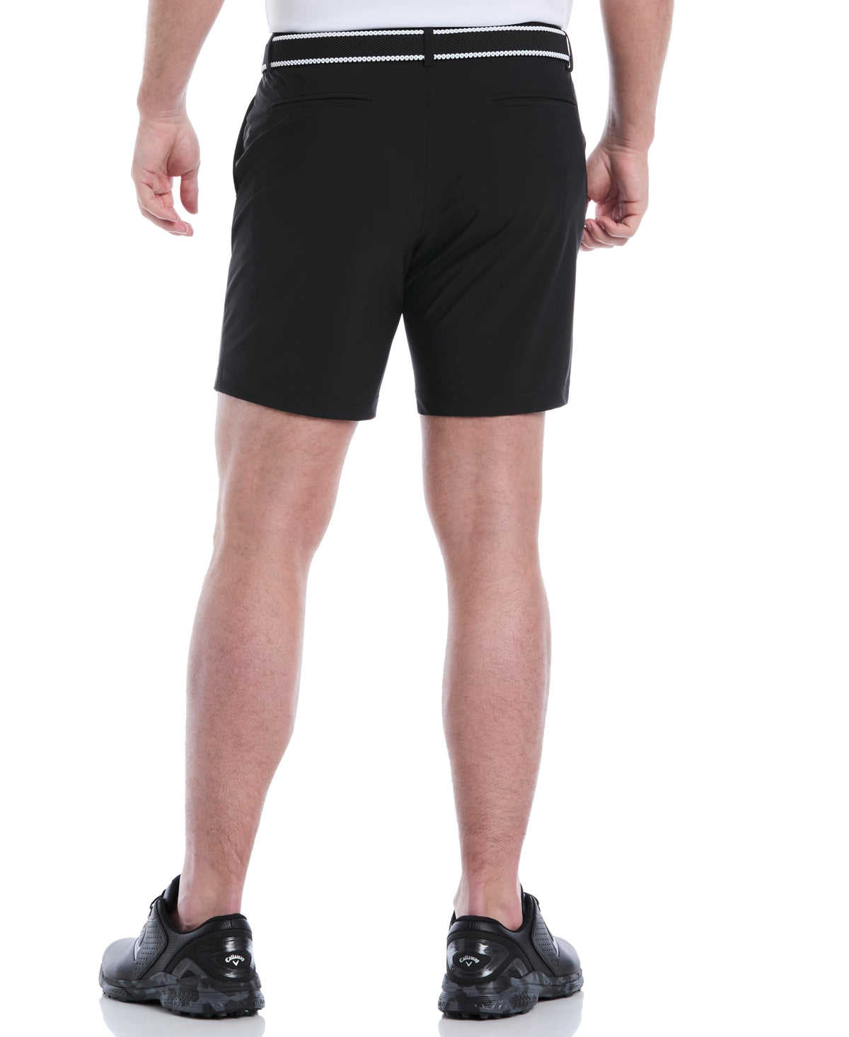 Callaway Epic Pull-On Shorts Caviar back view highlighting secure waistband