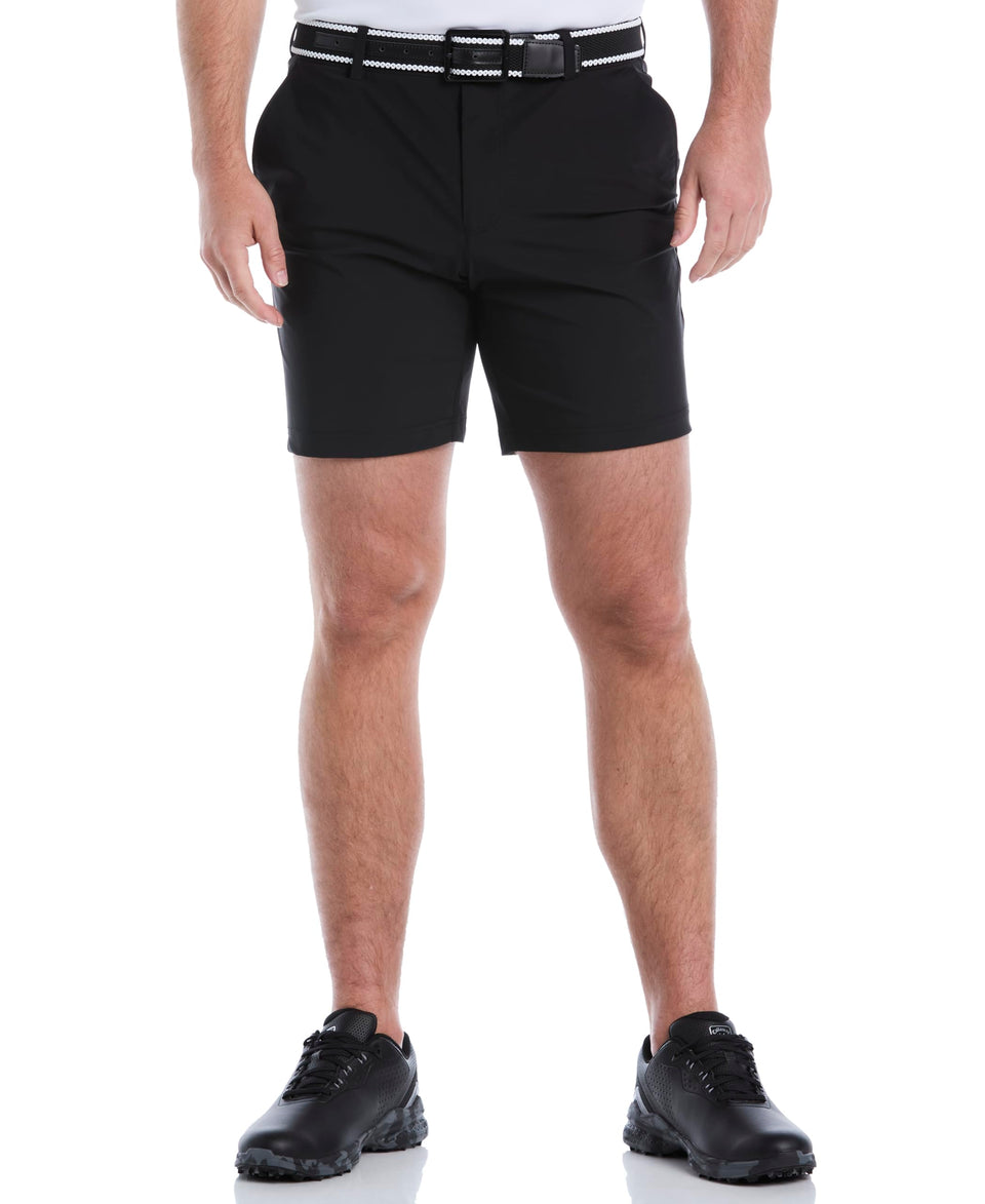 Callaway Epic Pull-On Shorts Caviar front view showing sleek fit and comfort