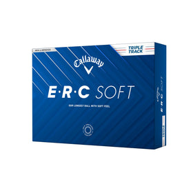 Callaway ERC Soft 25 TRPTRK ball on tee for confident driving and long, controlled shots.