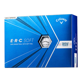 Callaway ERC Soft golf ball with Triple Track lines for precise alignment on greens.