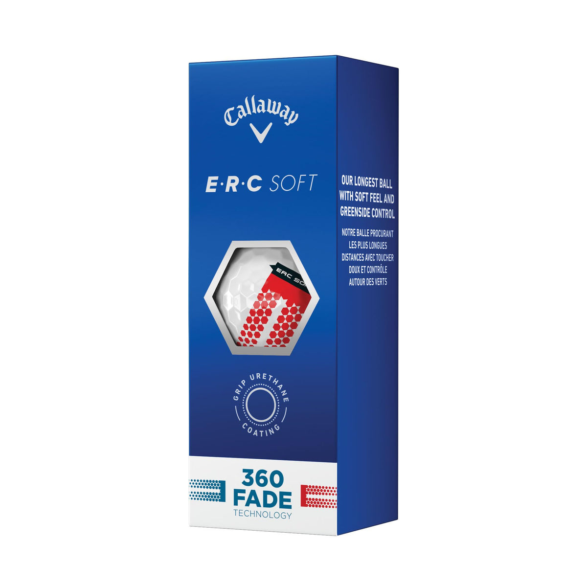 Callaway ERC Soft durable outer cover close-up indicating long-lasting performance