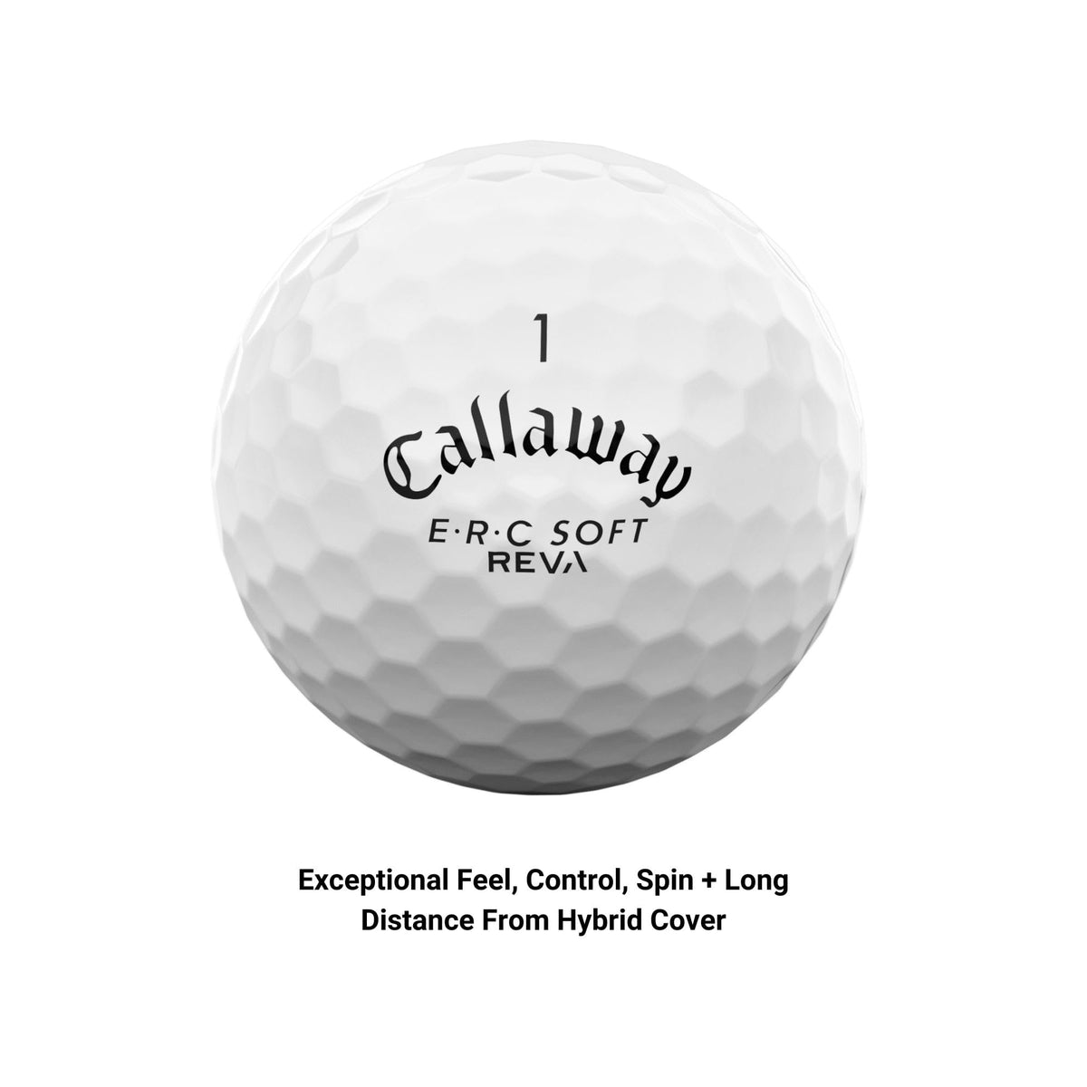 Callaway ERC Soft Triple Track on-ball shot highlighting alignment for confident setup