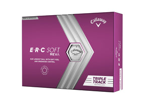 Callaway ERC Soft Triple Track closeup with alignment lines for precise aim