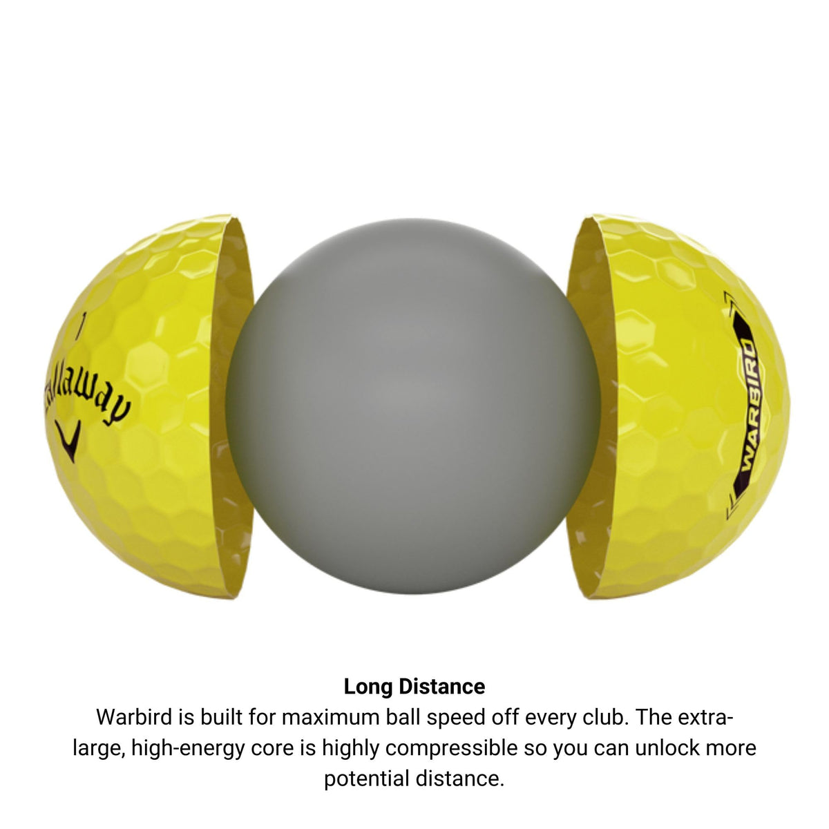 Callaway ERC Soft yellow triple track ball high visibility color
