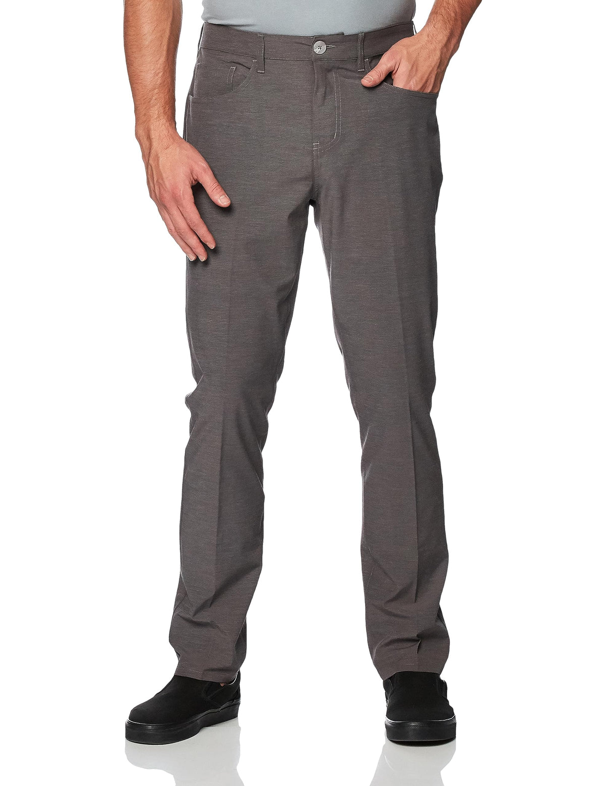 Callaway EverPlay pant front view with five pockets for scorecard and tees.