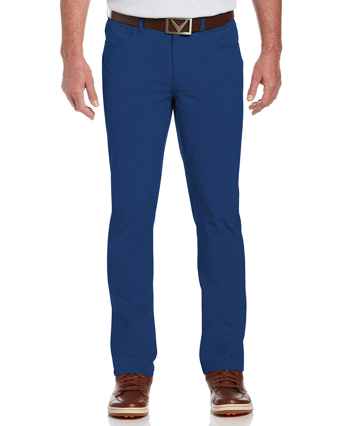 Callaway EverPlay pants front view with tapered fit and comfortable stretch waistband for unrestricted moves.