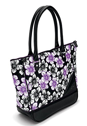 Callaway Uptown Tote Floral Black/Coral internal pockets for organized storage
