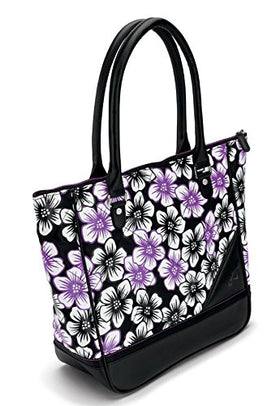 Callaway Uptown Tote Floral Black/Coral internal pockets for organized storage