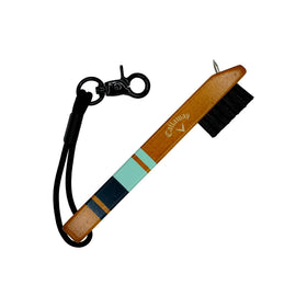 Callaway Heritage Club Brush with wooden handle for easy club cleaning.