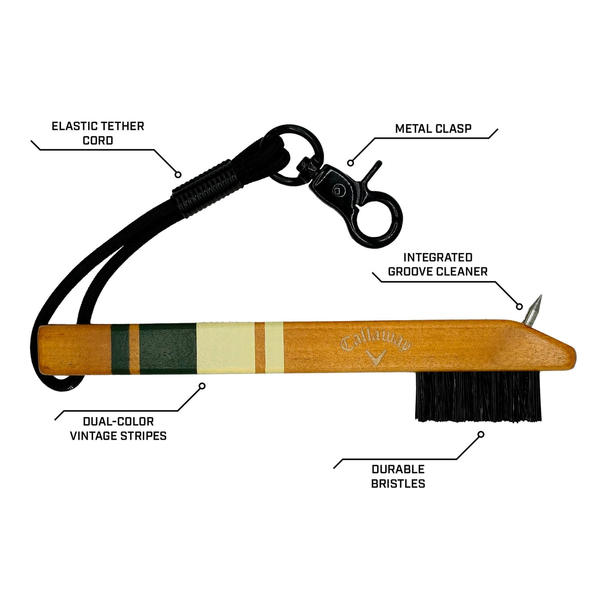 Callaway Heritage Ergonomic handle provides comfortable grip between swings.