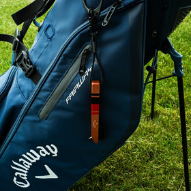 Integrated metal groove cleaner keeps club grooves debris-free.