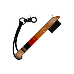 Callaway Heritage wood golf club brush with durable nylon bristles for dirt removal.