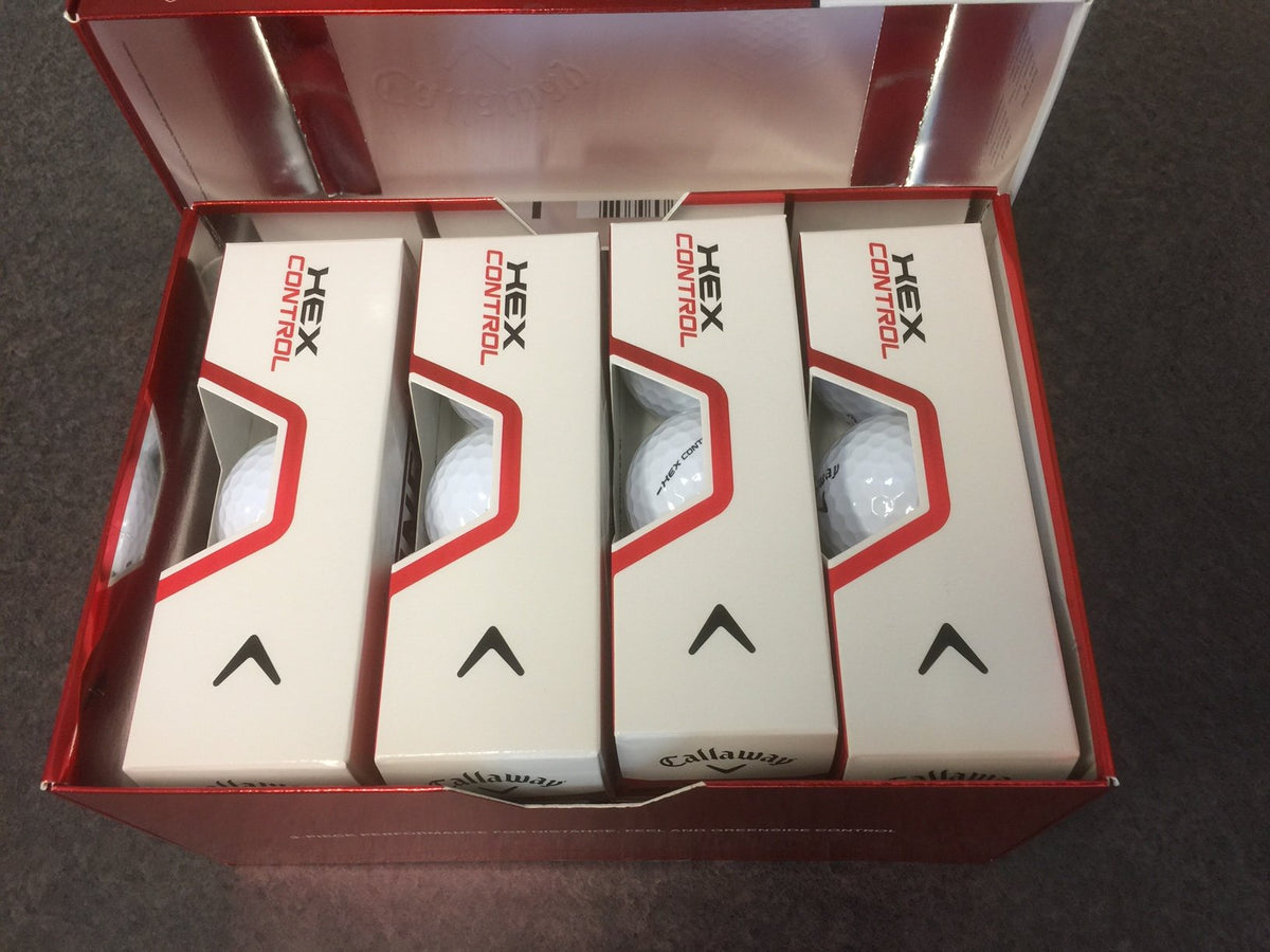 Callaway Hex Control ball maintains a stable flight in windy conditions for accurate trajectory.