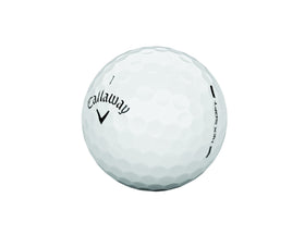 Two dozen white Callaway Hex Soft balls with HEX aerodynamics ready